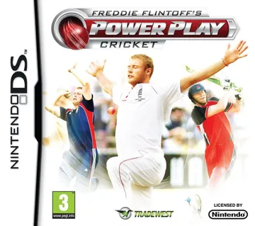 Freddie Flintoff's Power Play Cricket (Europe) box cover front